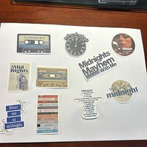 10 PCS Taylor Swift Stickers for Water Bottles, Waterproof Stickers